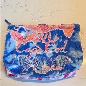 Lilly Pulitzer Blue and Pink Cape Cod Clutch